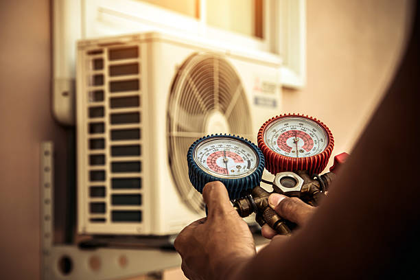 Professional Hvac Maintenance technician working in Staley, NC